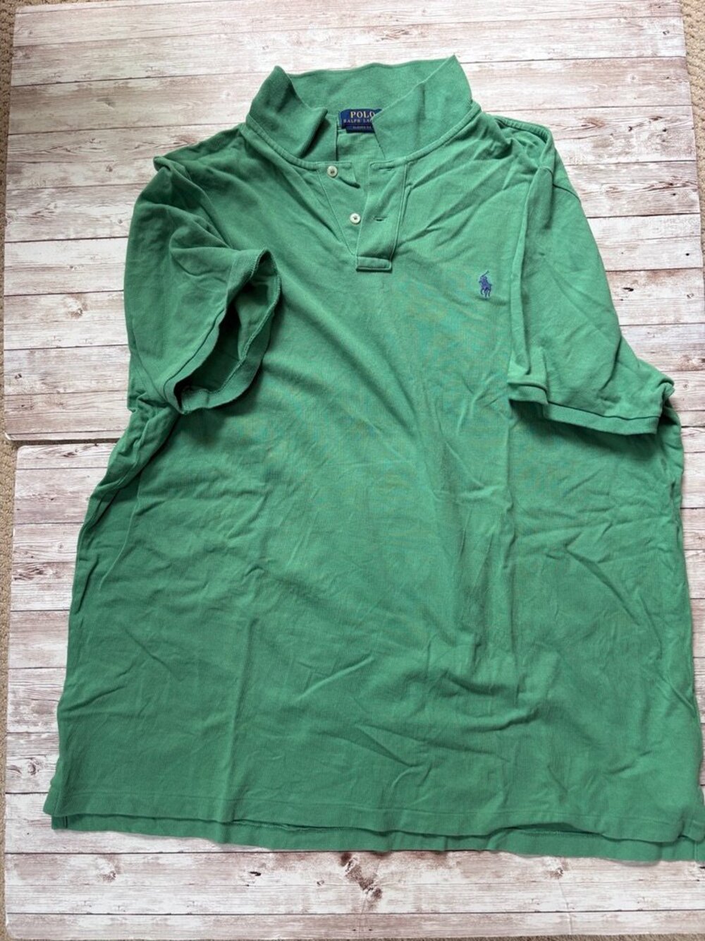 Polo by Ralph Lauren - Iconic Mesh Polo Shirt - Classic Fit - XXL - Green